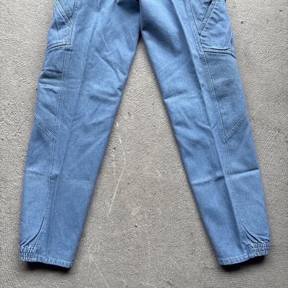 Deadstock 80s Dockers Jeans Mens 28x32 Pleated Denim Levis Cargo Tapered Vintage - Picture 16 of 16